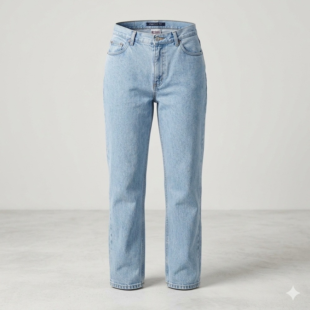 Vintage 90s Bill Blass Perfect Fit High Waisted Mom Jeans Light Wash Denim 14R